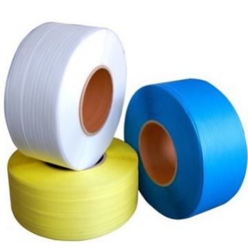 黄色白色现货PP高级品质机用打包带半自动打包机专用打包带捆扎带