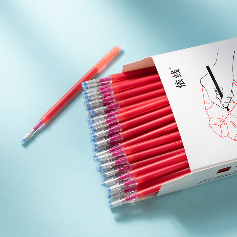 굵은 막대 빨간색 100개 [가죽/천 공용] 고온 또는 물에 사라짐