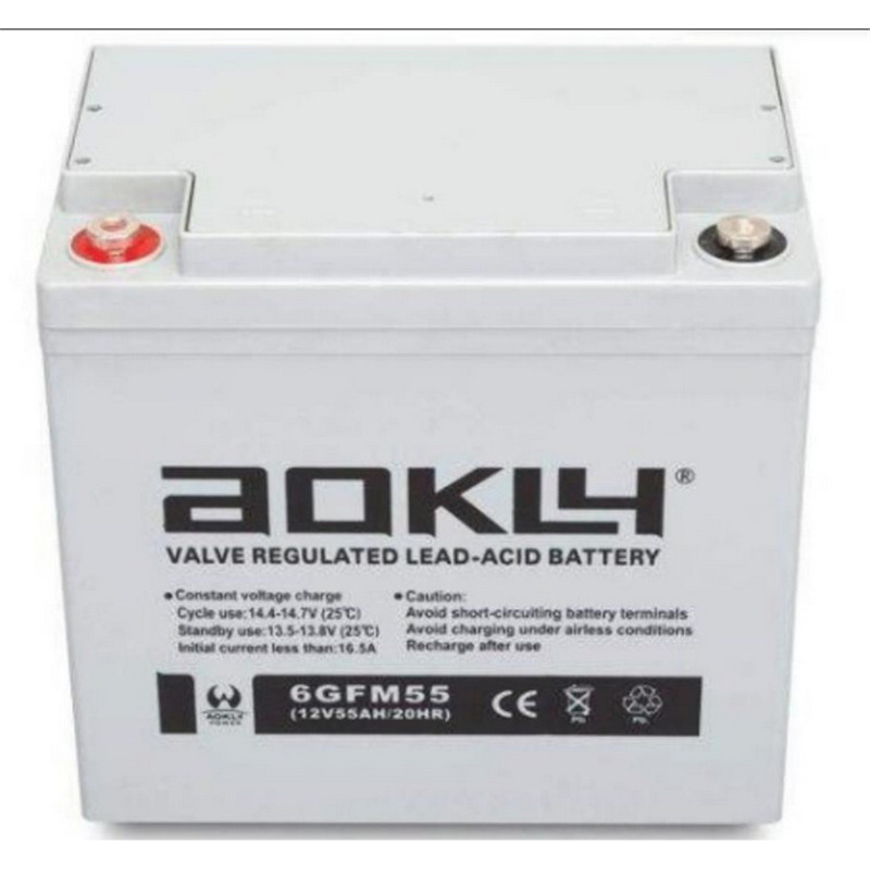 AOKLY奥克莱蓄电池6GFM55 12V55AH防火或保全系统