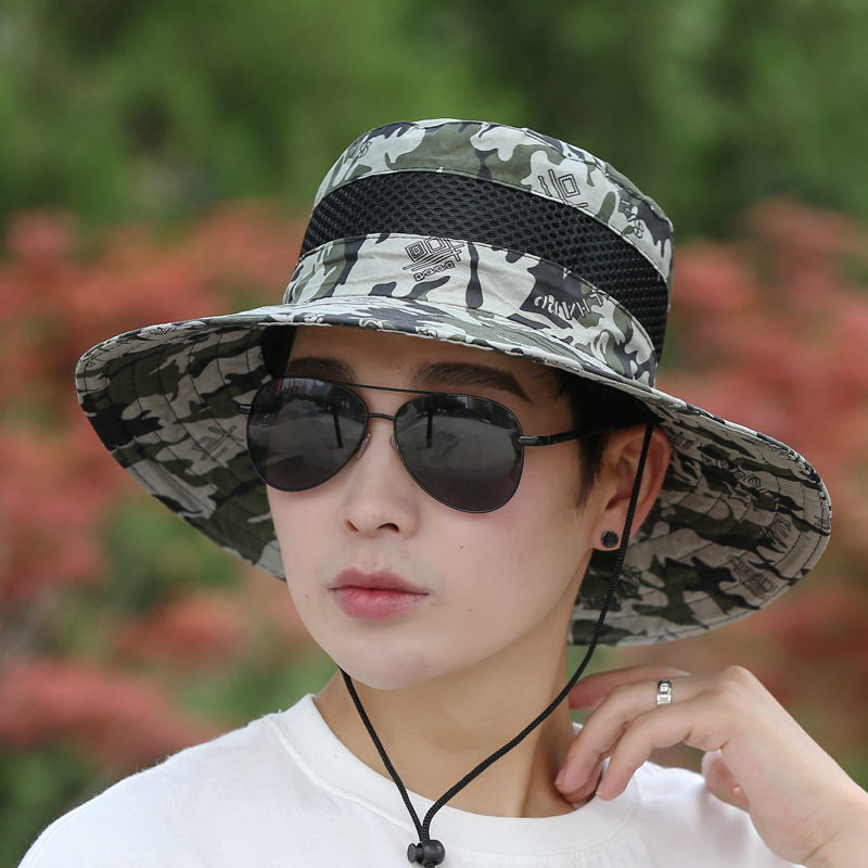 Fisherman Hat Men's Spring and Summer Camouflage Basin Hat Outdoor Mountain Climbing Fishing Sunshade Hat Sun Hat Wholesale Fisherman Hat Men's Spring and Summer Camouflage Basin Hat Outdoor Mountain Climbing Fishing Sunshade Hat Sun Hat Wholesale