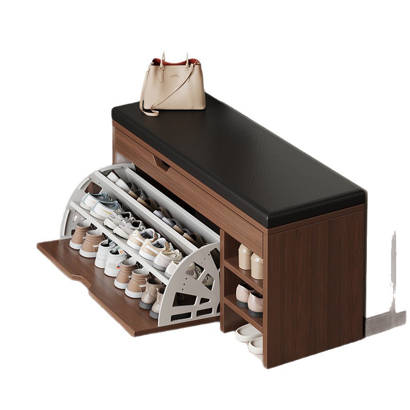 Taburete de cambio de zapatos en la puerta de entrada para almacenar en la puerta doméstica para vestir taburetes de zapatos armario de zapatos integrado puerta de entrada portable almacenamiento rack de zapatos