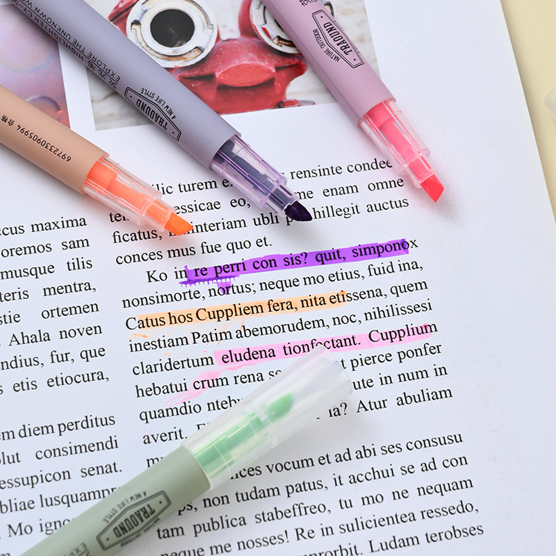 578 protector de ojos oblicuo 6 resaltadores en caja