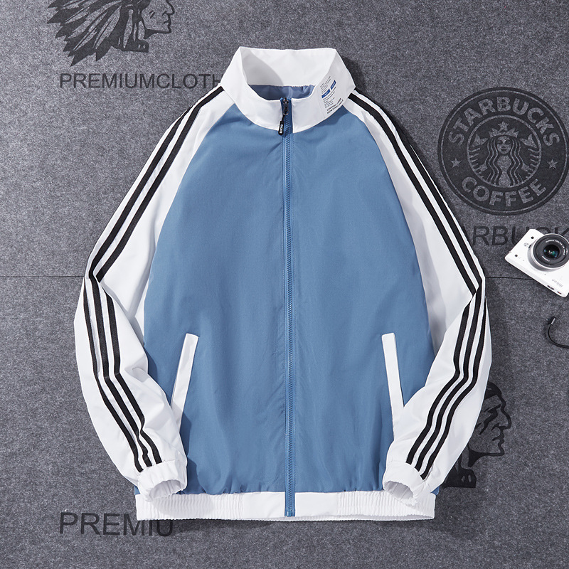 Tres chaquetas coreanas de moda masculinas sueltas parejas de moda casuales jóvenes guapo chaqueta de estilo general