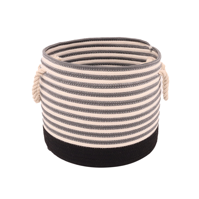 北欧家用落地折叠脏衣篮衣柜衣帽间儿童玩具杂物棉线收纳筐批发