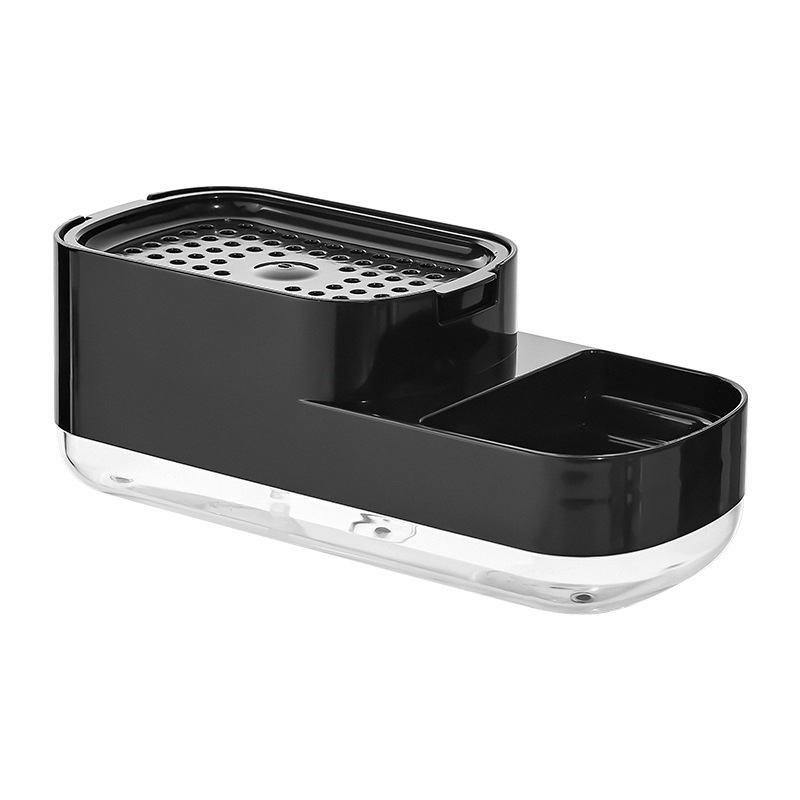 Cocina lavadora tazón dispensador de detergente botella presionando jabón dispensador automático presionando caja de jabón