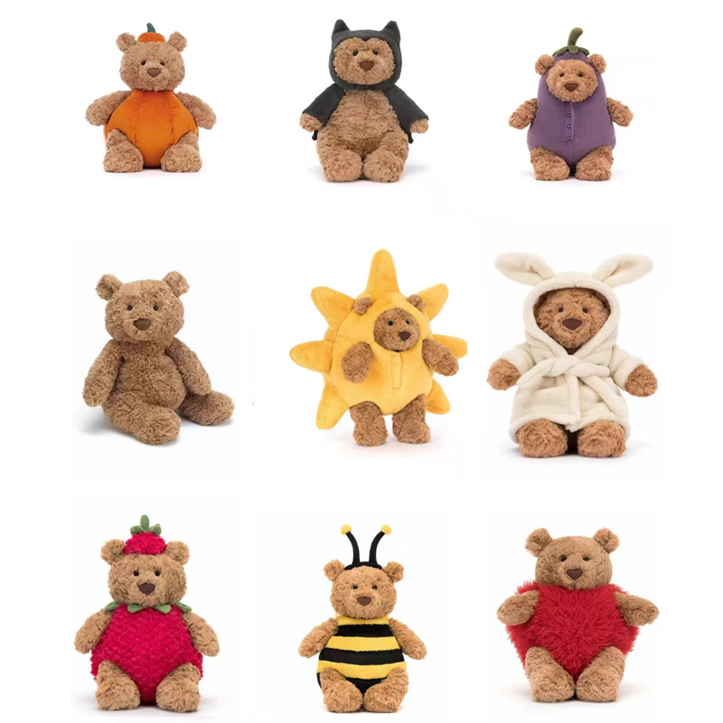 British Trendy Toy British Jc Barcelona Bear Doll Barcelona Bear Stuffed Toy Teddy Bear Doll Dropshipping
