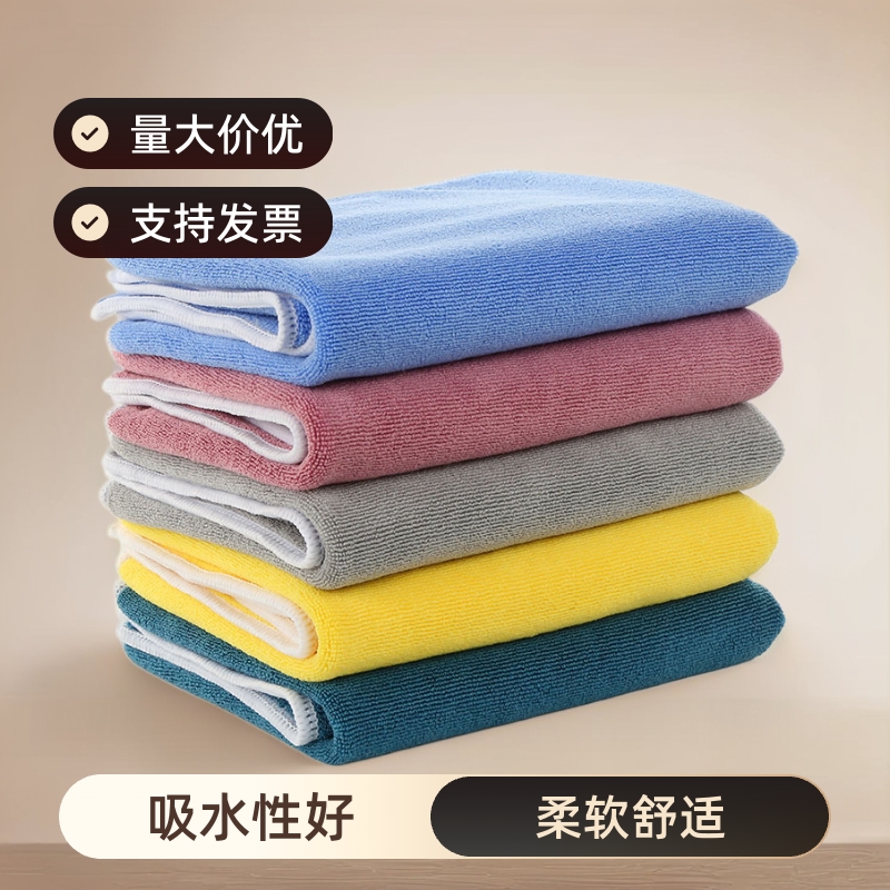 두꺼운 섬유 수건 부드러운 청소 사각형 수건 흡수성 얼굴 수건 3375 이발소 드라이 헤어 타월 목욕 타월 도매