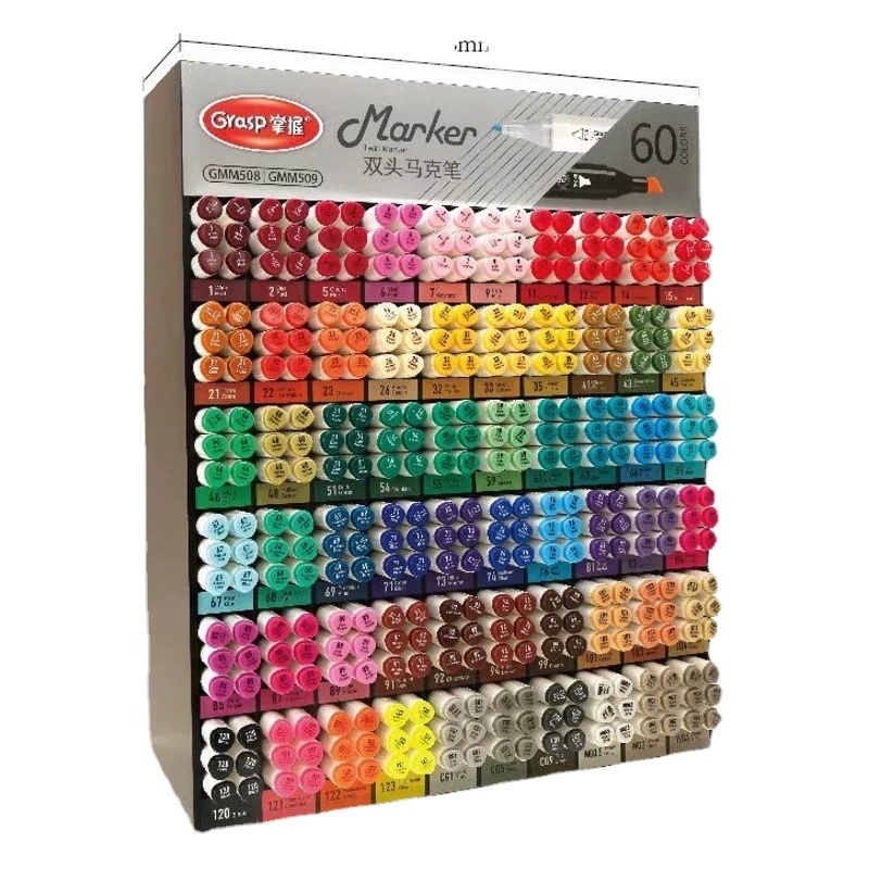 Мастер 60 цветов цветной масляный маркер с двойной головкой одинарная маркерная Ручка 30 цветов Детский держатель для ручки для рисования граффити ручка