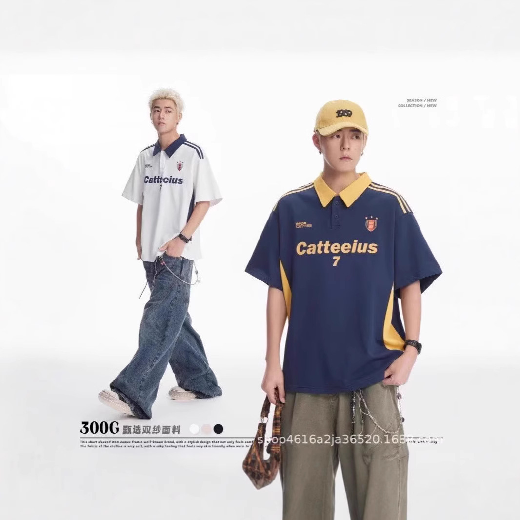 Trend summer retro fashionable elegant polo for leisure