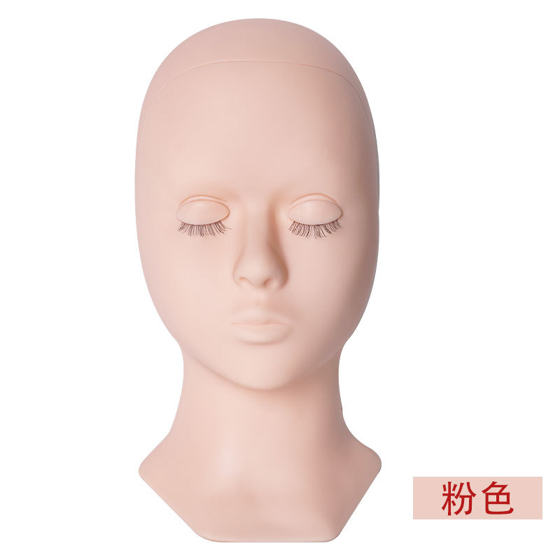 Molde de cabeza extraíble con pestañas Injerto de pestañas puede reemplazar el párpado modelo de práctica de pestañas párpado transfronterizo exclusivo