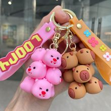 40款正版可爱萌宠叠叠乐钥匙扣创意书包挂件汽车钥匙链小礼品批发