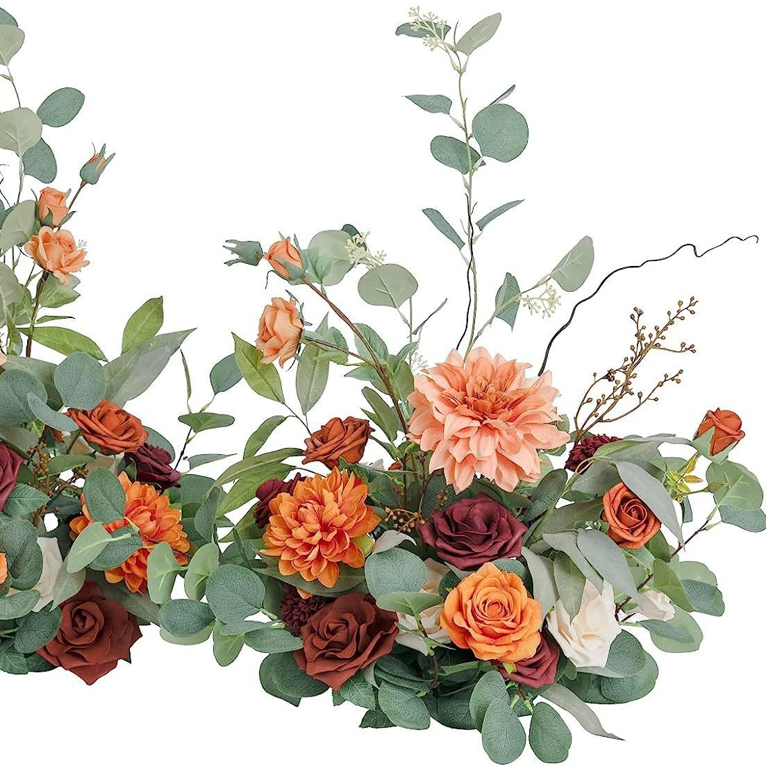 Amazon suministro directo de fábrica fiesta Festival la boda chimenea pasillo arco entrada decoración Fondo flor artificial ajuste