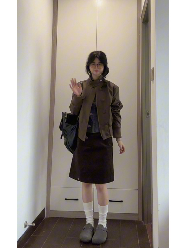 美式复古立领皮衣外套女秋季年新款排扣设计短款机车夹克上衣|undefined