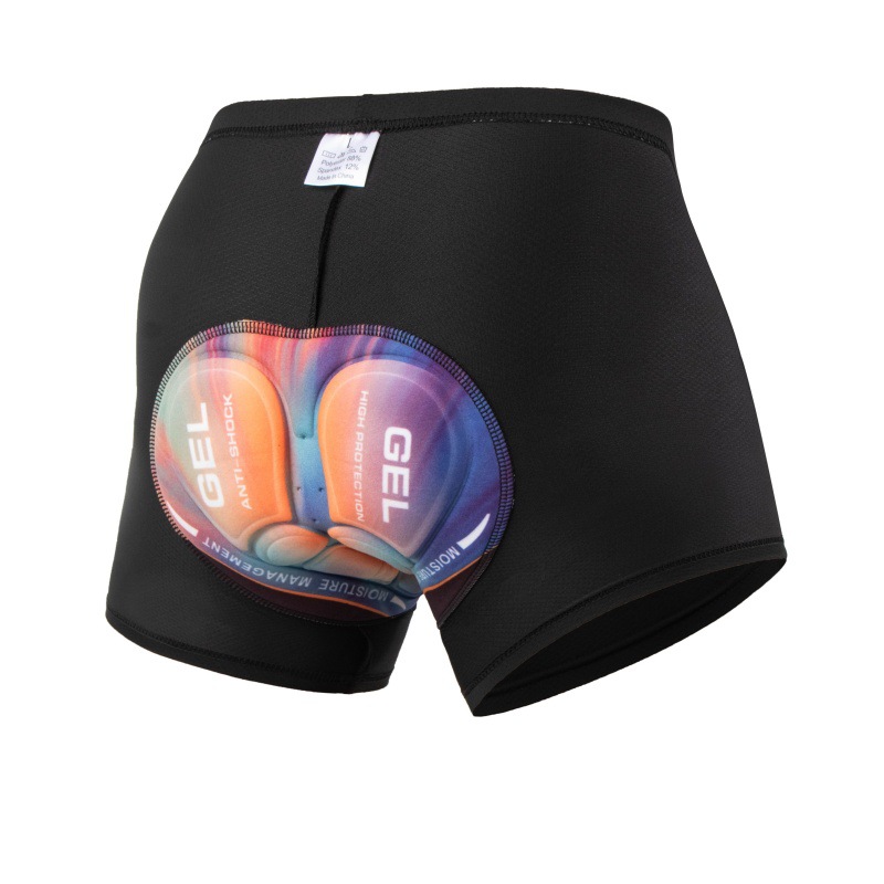 New Cycling Underwear, Rainbow Silicone Cushion Shorts, Men's Cycling Shorts, Factory Direct Sales in Stock