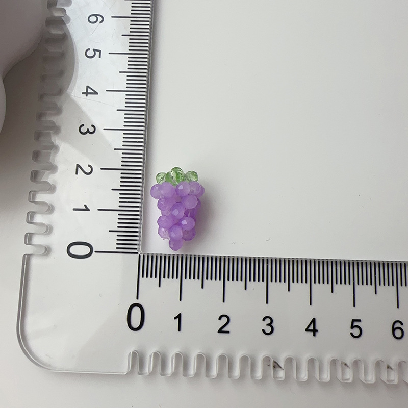 紫ブドウ数珠手作り瑠璃かわいいラズベリーフルーツペンダントdiy手作り材料アクセサリー|undefined