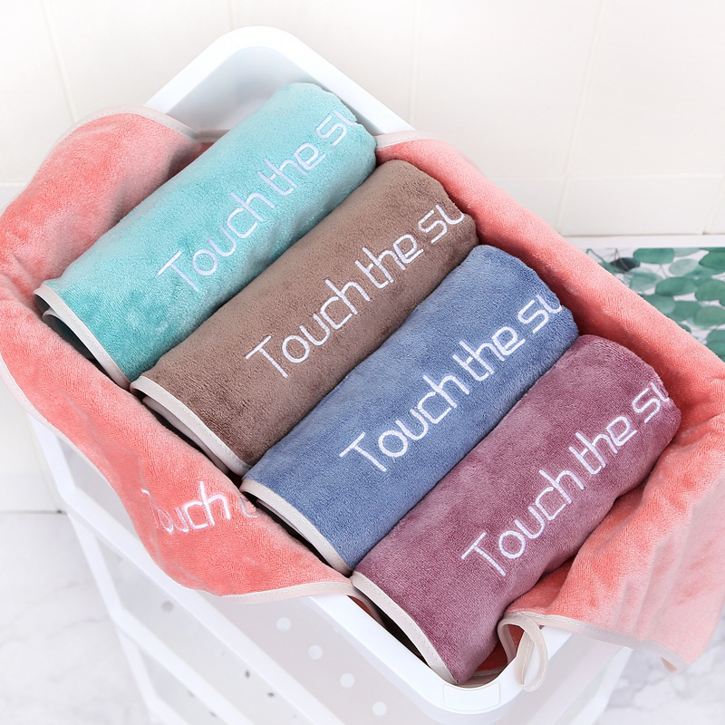 Household Absorbent Towel Soft Thickened Face Towel Adult Student Bath Wipe Hair-free Youth Pie