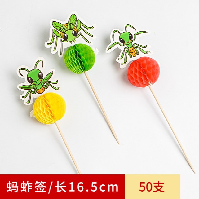 Palillos de Sombrilla para Frutas y Cócteles de Bambú Decorativo para Tartas y Platillos image 71