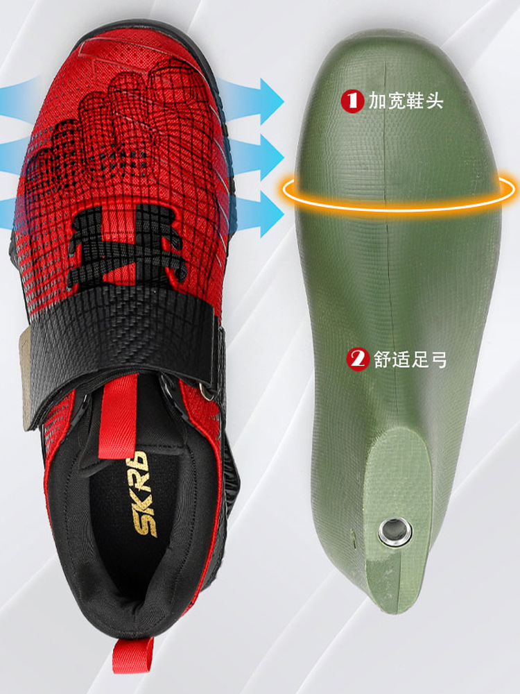 深くしゃがむ靴の男性の専門の重量挙げの靴の室内のジムの運動の総合的な訓練の靴の女性の力は硬い靴を支えます。