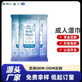 定制护理湿巾家庭实惠装10抽一次性edi纯水湿巾可冲散中老年湿巾