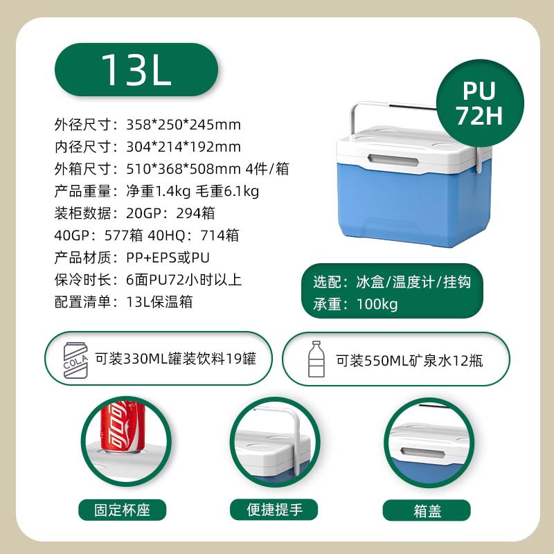 Nevera portátil para puestos comerciales, con aislamiento, para camping y autos - Selección