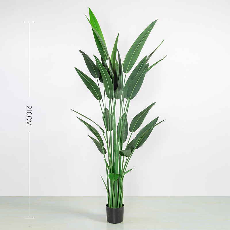 Planta Artificial de Estilo Ins, Lirio de Cala en Maceta, Árbol Artificial Falso, Planta Grande, Decoración de Ave del Paraíso, Alta Simulación