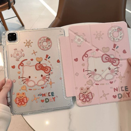 iPad Protective Case 9Th Generation Cartoon Pro11 Inch 2024 with Pen Slot Air654 All-Inclusive 8/10Th Generation Magnetic Protective Case