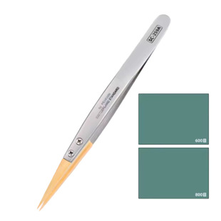 Special Tweezers for Boxwood Movement, Precision Anti-Magnetic No. 27 Pointed Tweezers, Insulated and Rust-Proof Pointed Tweezers for Watch Repair