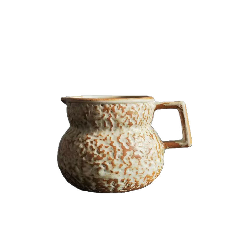 Conjunto de tazas de café de lavado de mano 2025 nuevo vintage taza de cerámica marca taza de lavado de mano taza de café set de cafetera