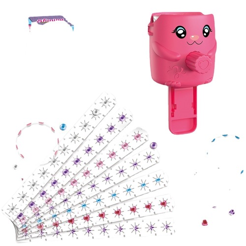 Cross-border best-selling girl toy bling sticker drill machine hair pin drill machine manual beauty tool DIY beauty toy