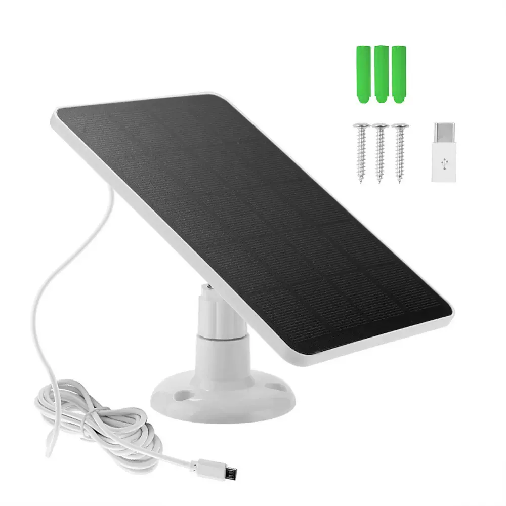 3W 4W anker eufy ring  Blink监控安防摄像低功耗太阳能充电板