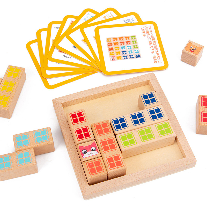 Children's Tom and Jerry Building Blocks, Logical Thinking and Reasoning Puzzle Tabletop Game, Three-Dimensional Puzzle, Safe and Environmentally Friendly