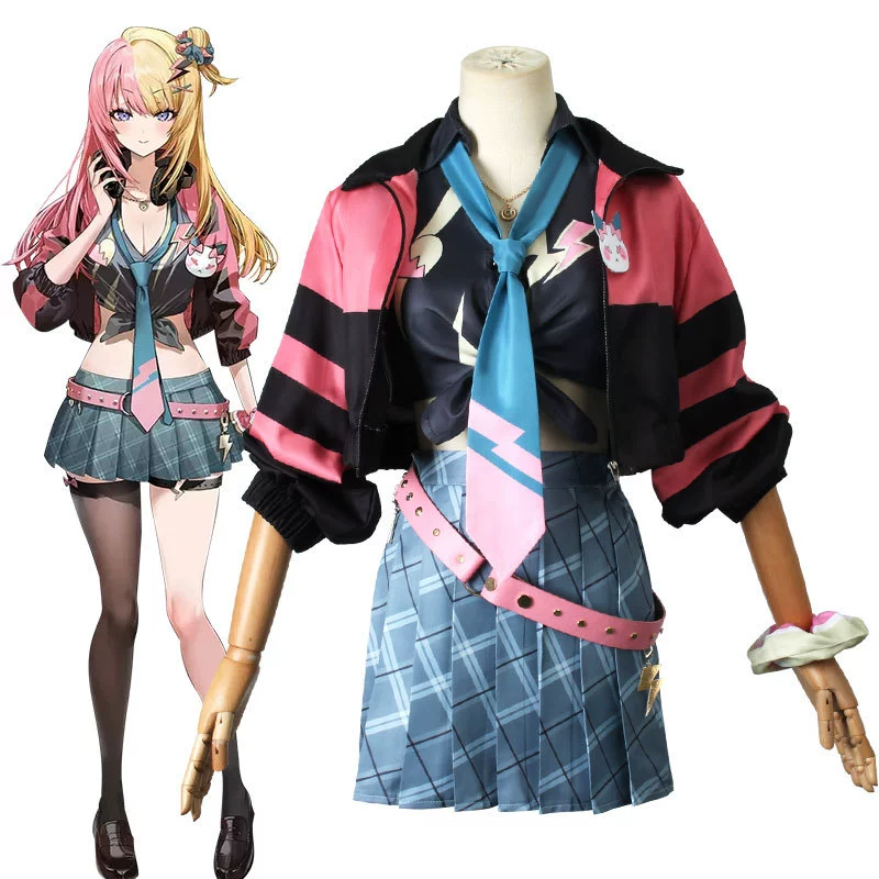 Vtuder виртуальный идол якорь Rainbow Club Kotoko Torahime Cos одежда Rainbow Club Cosplay