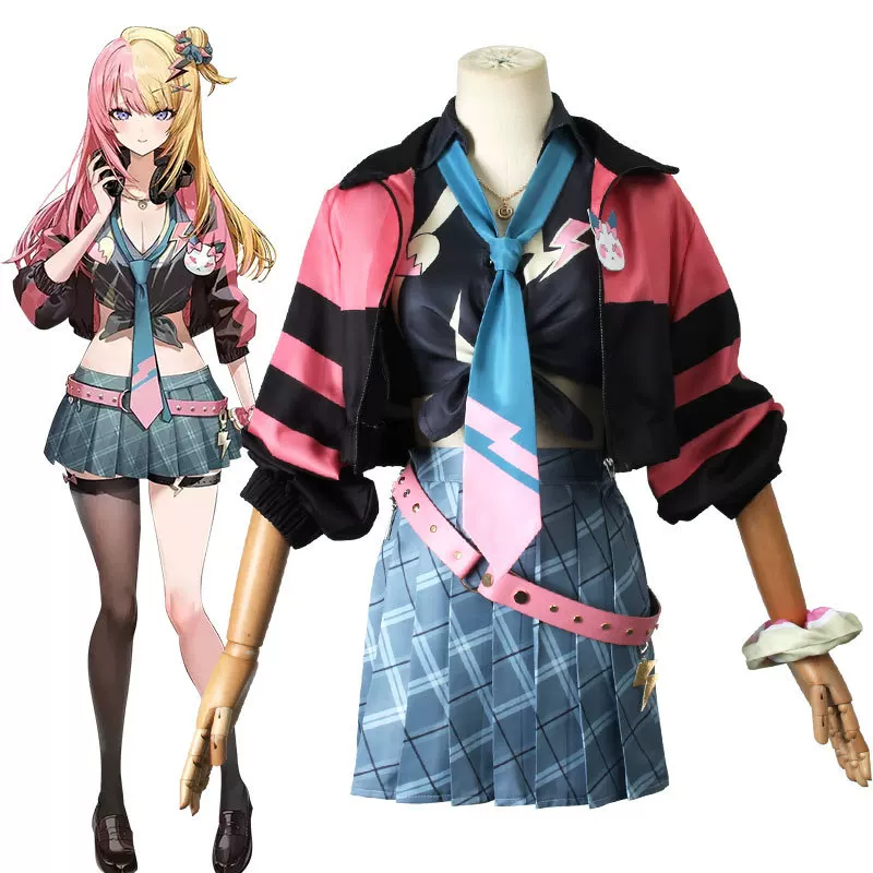 Vtuder виртуальный идол якорь Rainbow Club Kotoko Torahime Cos одежда Rainbow Club Cosplay