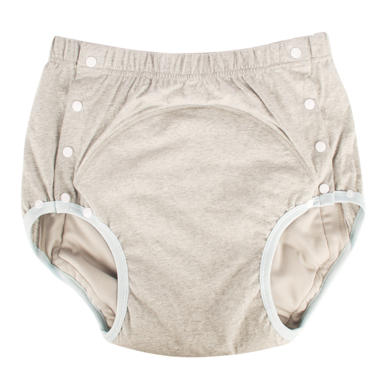 Pañales de tela para adultos de algodón de nuevo estilo para ancianos incontinencia ropa interior lavable a prueba de fugas pantalones de pañales personalizados de fábrica al por mayor