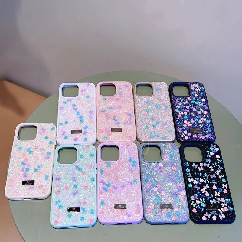 New phone case for Apple 15 iphone 15pro max protective case luxury rhinestone bow