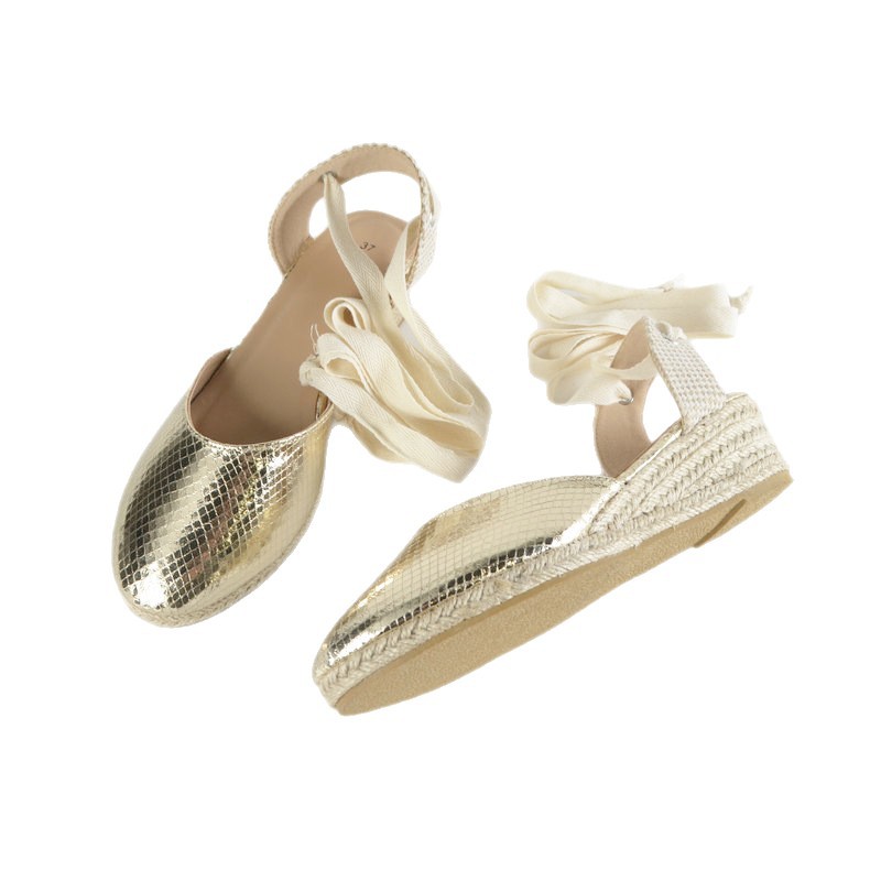 Wedge Sandals For Women With Open Back And Strappy Rope Design_voghion.com