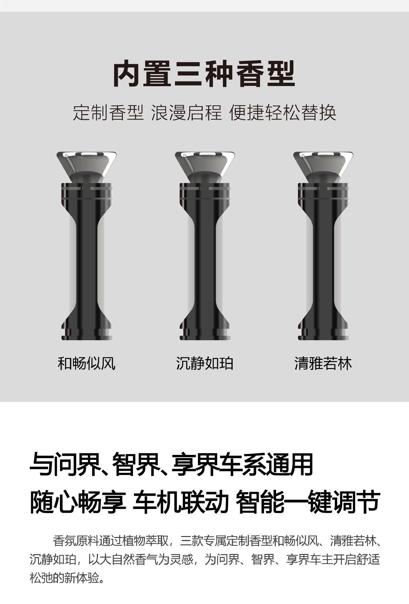 Wenjie M9 Fragrance Replacement Pack Enjoys S9 Zhijie R7/S7 Car Aromatherapy Directly Replaces the Original Shell Core