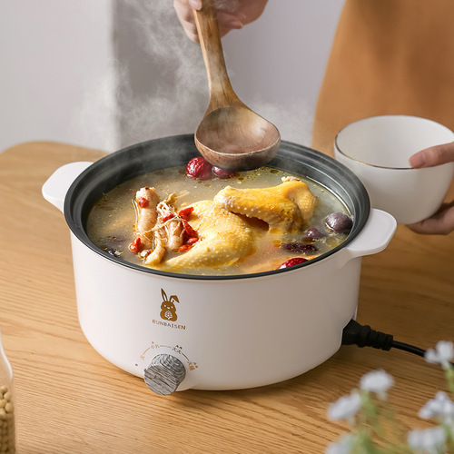 Multifunctional Home Electric Steamer Electric Hot Pot Dorm Pot Electric Cooker Large Capacity Integrated Electric Hot Pot Gift for Giving