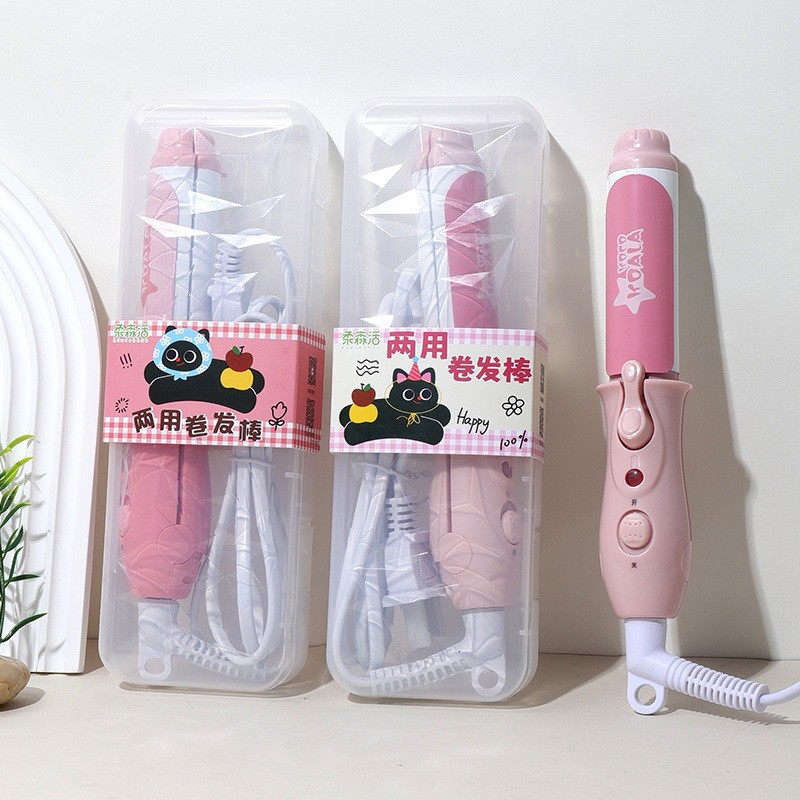 New Cartoon Series Dual-Use Curling Iron for Students and Ladies, Hair Styling Tool for Bangs and Straightening