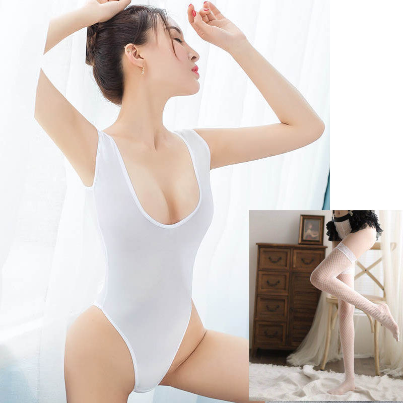 Traje de ropa interior sexy de agua muerta Super transparente ropa de pelo medias SM sexy mono abierto caliente