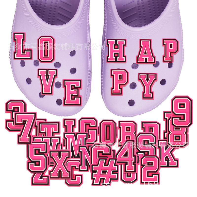 26 English Alphabet and Number DIY Stickers Accessories for Crocs Shoes, Shoe Charms, Shoe Buckles, Decorative Buckles 26 English Alphabet and Number DIY Stickers Accessories for Crocs Shoes, Shoe Charms, Shoe Buckles, Decorative Buckles
