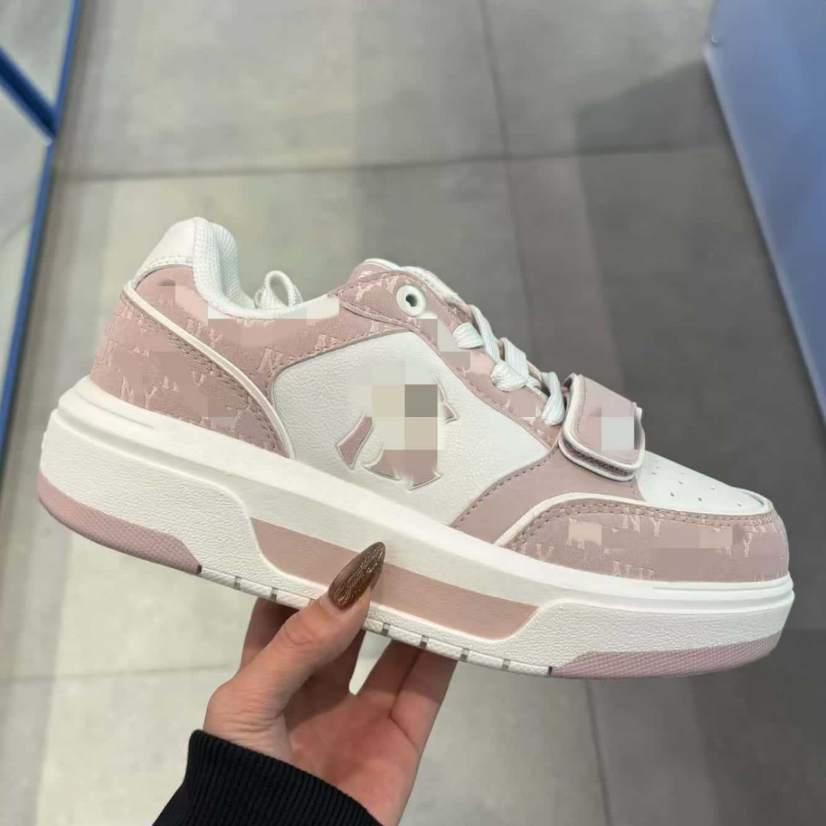 Putian Pure Original MLB Men's and Women's Fashion Thick-Soled Height-Increasing Sneakers, Spring 2026 New Retro NY Casual Sports Shoes for Couples