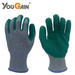 Grade 5 anti-cutting latex wrinkle labor protection gloves wear-resistant anti-slip anti-wear wholesale all kinds of labor protection work gloves