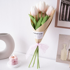 仿真假花鬱金香雛菊玫瑰花束節日生日手拿禮物拍照身道具擺件