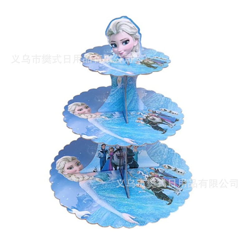 亚马逊蛋糕架史迪奇蜘蛛侠公主美人鱼马里奥蛋糕展示架派对装饰|undefined