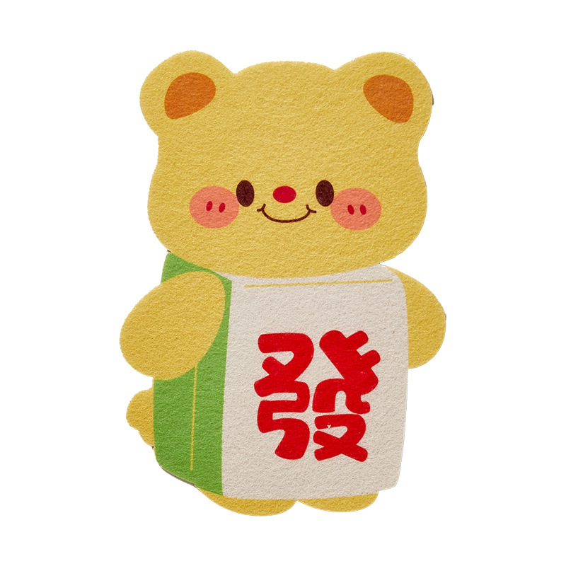 Queso oso inodoro desodorante autoadhesivo olor extraño fieltro perfumado inodoro asiento inodoro dibujos animados adhesivos decoración