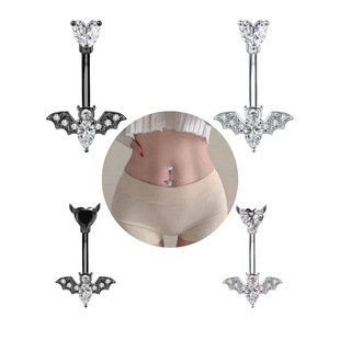 Cross-border hot sale new animal bat belly button ring stainless steel belly button ring navel nail navel ornaments body piercing jewelry