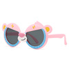 Children's cartoon cute sunglasses, silica gel glasses, with little bears