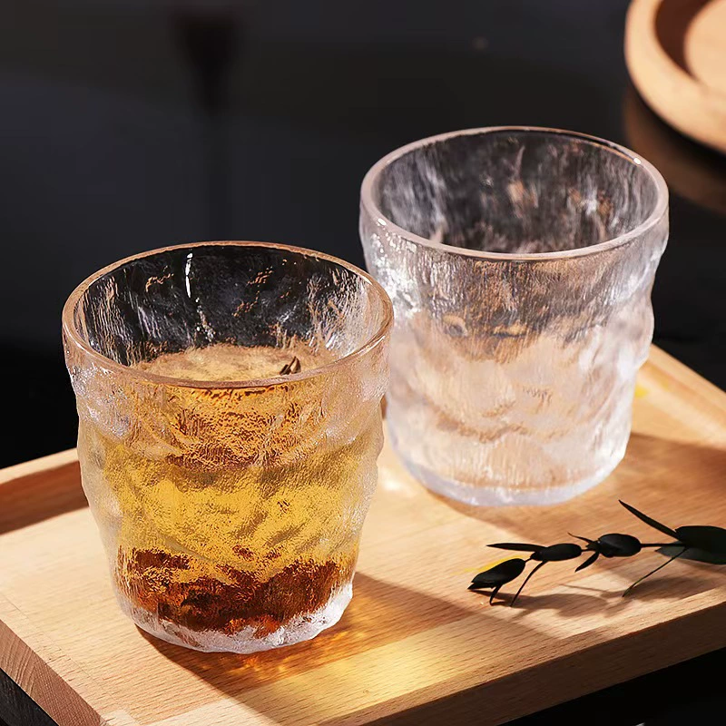 Летний glacier pattern glass высокоценная стакан для воды женщинам и напиткам INS деревообразный рисунок чашка кофе
