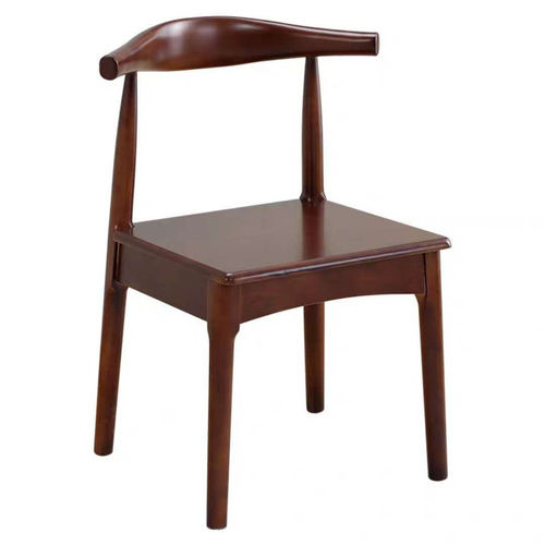 实木牛角椅靠背椅现代简约餐椅子椅家用洽谈凳子客房休闲书桌椅子